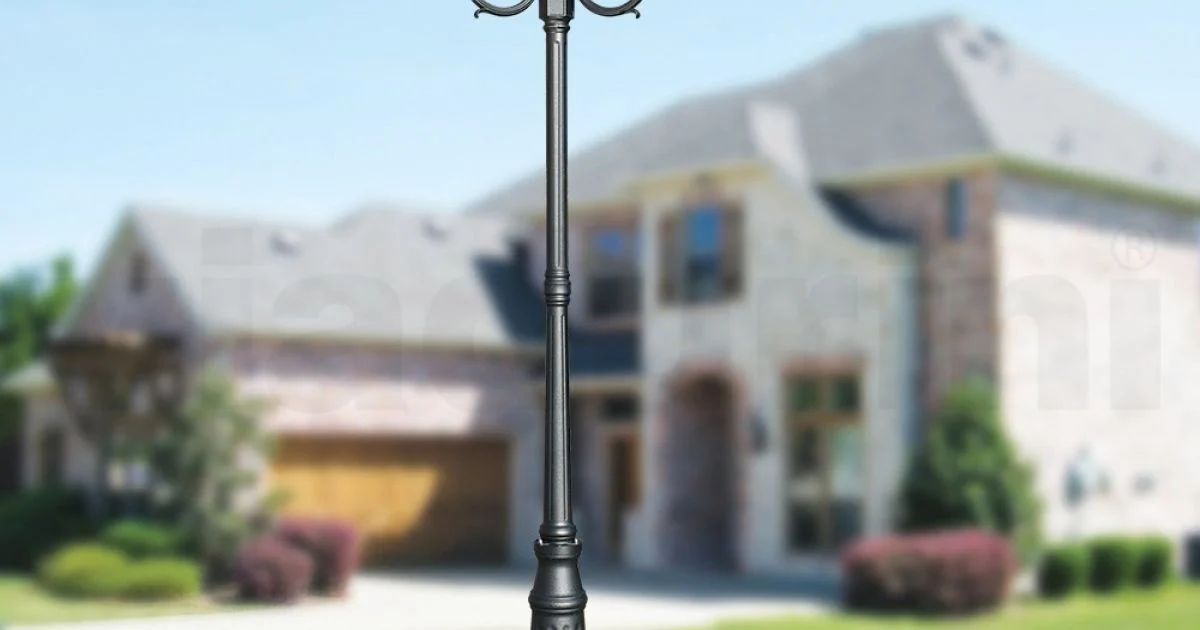 Lampione Alto 270 cm in Acrilico e Alluminio Antracite Made in Italy - Trovaantracite
