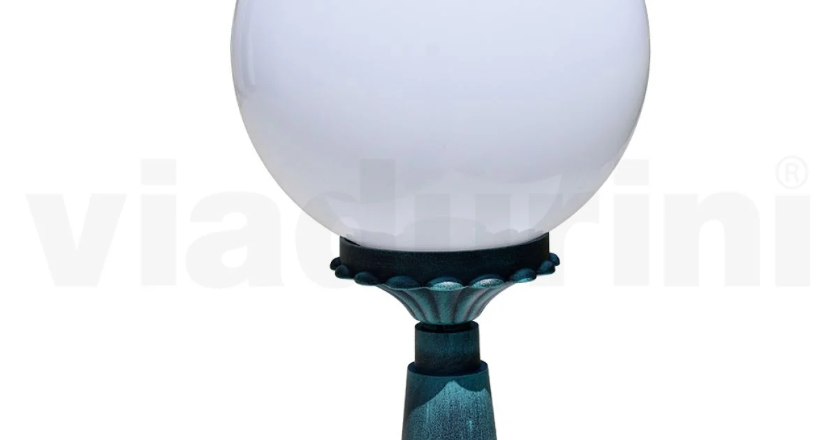 Lampione Alto 47 cm in Acrilico e Alluminio Nero Made in Italy - Trovanero