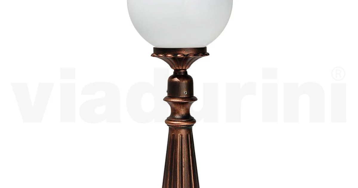 Lampione Alto 69 cm in Acrilico e Alluminio Nero Made in Italy - Trovanero