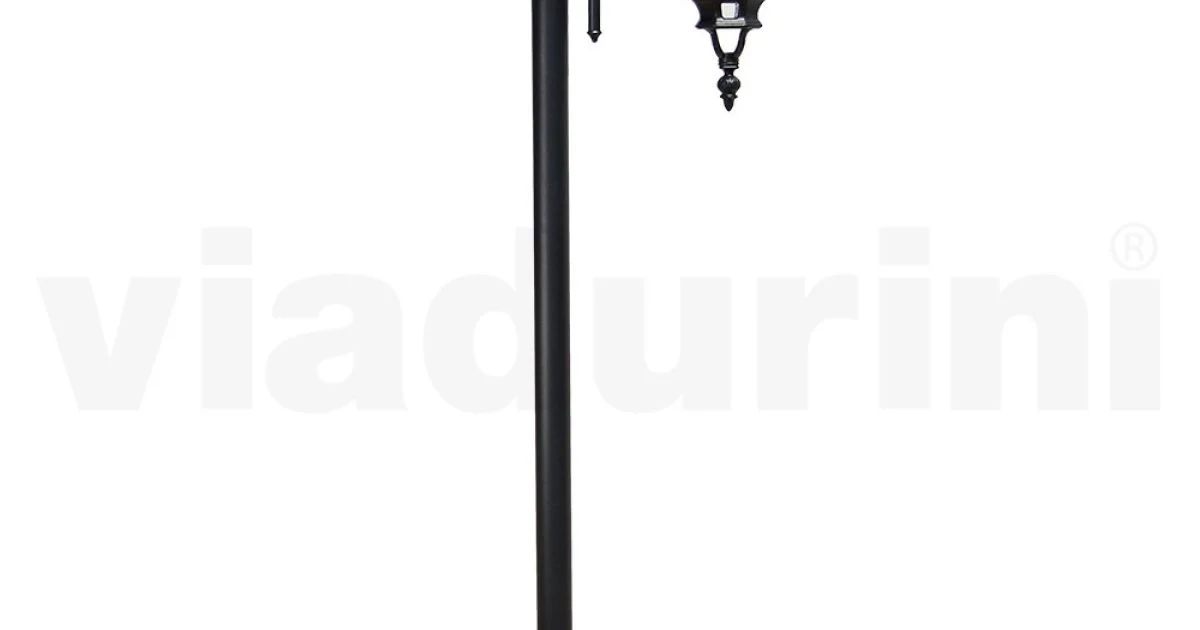 Lampione da Giardino Vintage in Alluminio Antracite Made in Italy - Impero