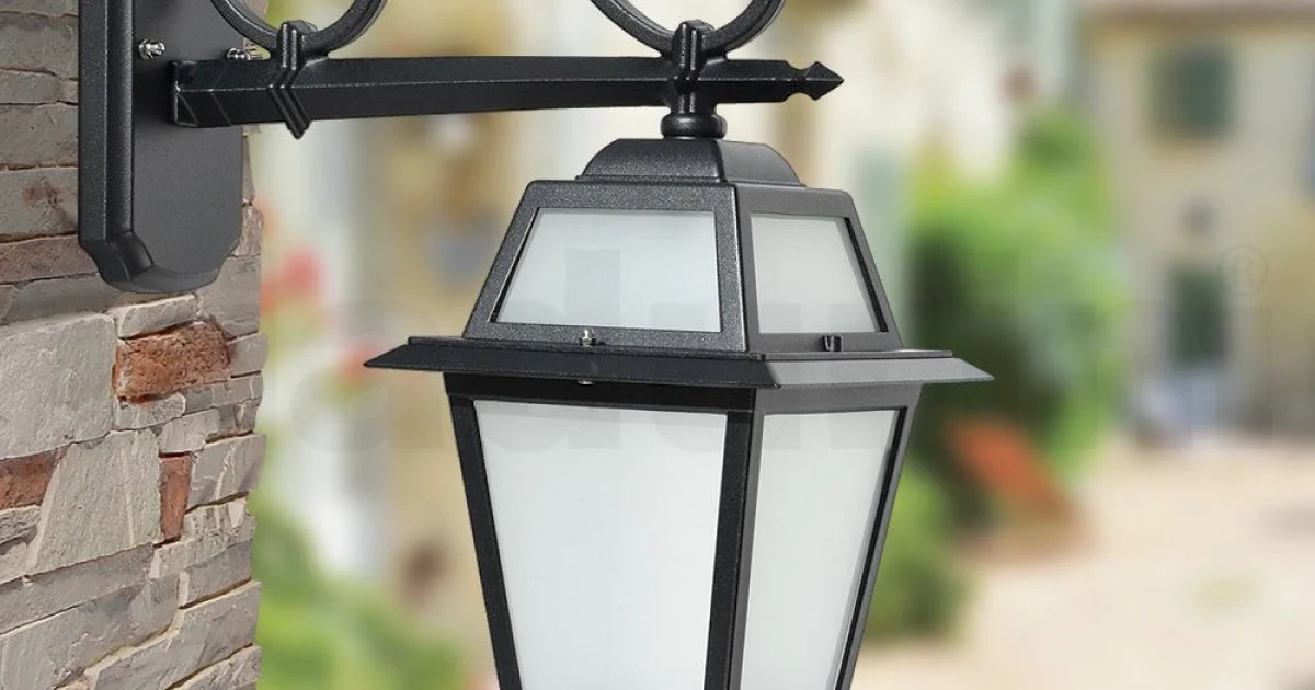 Lanterna Outdoor Realizzata in Alluminio Antracite e Vetro Made in Italy - Elric
