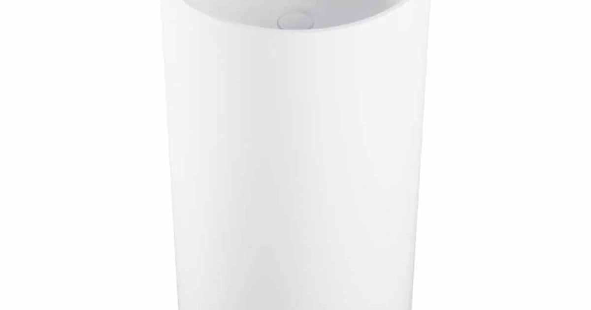 Lavabo cilindrico freestanding da terra prodotto in Italia, Rumo