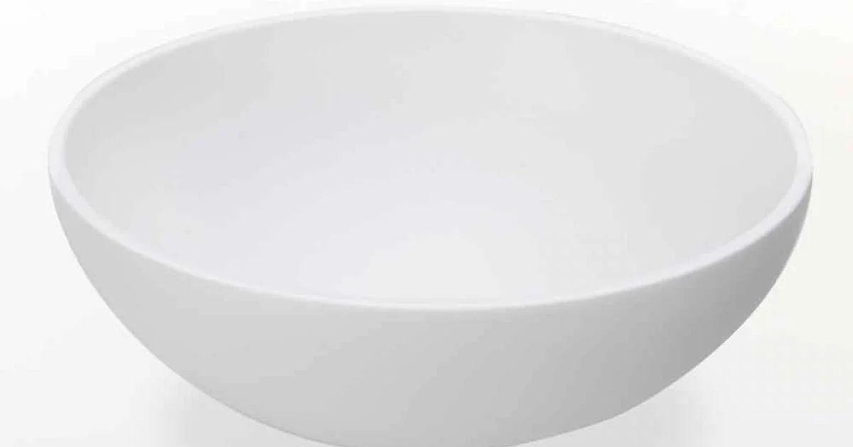 Lavabo da Appoggio Circolare di Design Moderno in Resina Made in Italy – Cavan