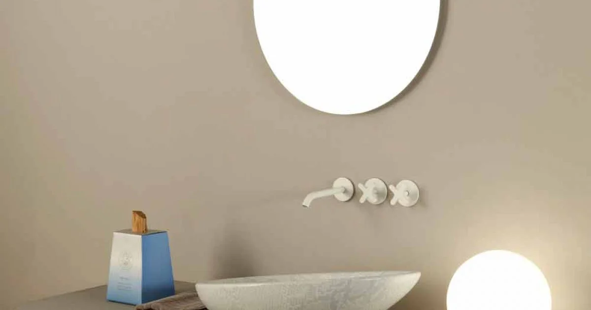 Lavabo da appoggio di design ceramica pitone bianco made Italy Glossy