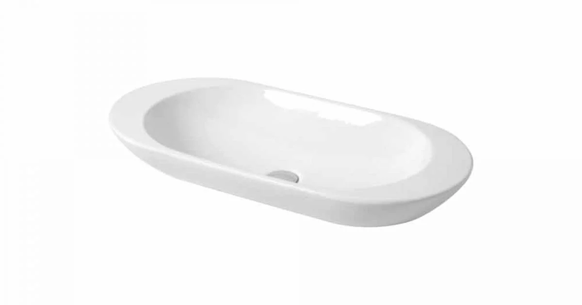Lavabo da Appoggio di Design in Ceramica Bianca o Colorata Melle