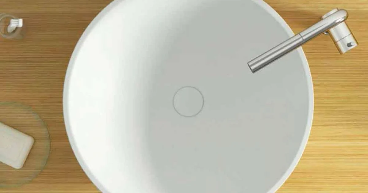 Lavabo da appoggio circolare moderno made in Italy,Donnas