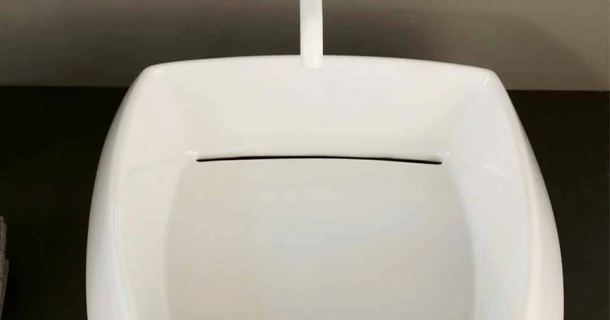 Lavabo da appoggio in ceramica bianca di design made in Italy Simon