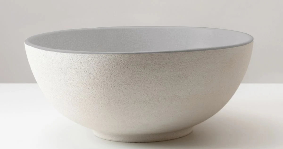 Lavabo da Appoggio in Terra Raku Tornita a Mano Made in Italy - Magma