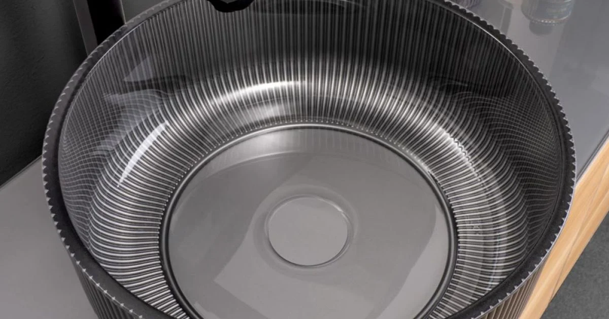 Lavabo da Appoggio in Vetro Veneziano Resinato e Verniciato - Excelsior