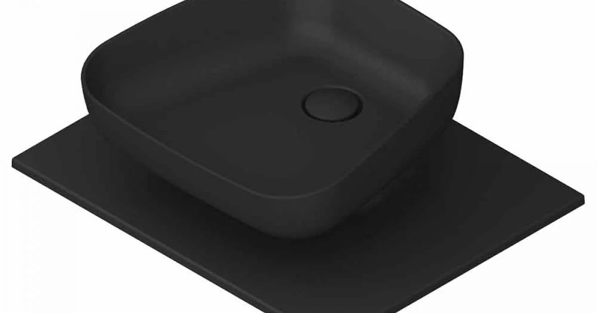 Lavabo da appoggio moderno in ceramica realizzato in Italia, Reale