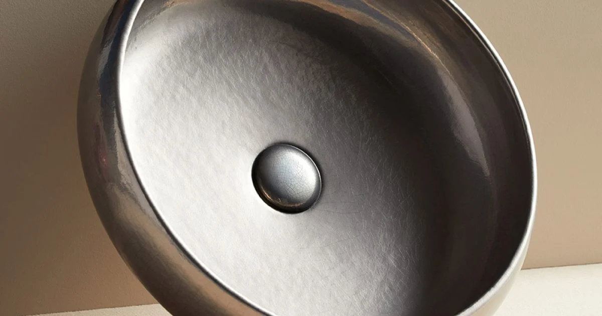 Lavabo da Appoggio per il Bagno Realizzato in Fire Clay Made in Italy - Tallone