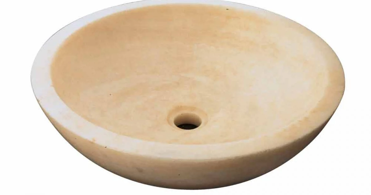 Lavabo da Appoggio Tondo in Onice Giava, natura a servizio del design