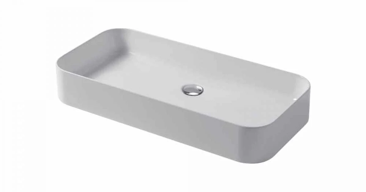Lavabo Design da Appoggio in Ceramica Made in Italy Leivi