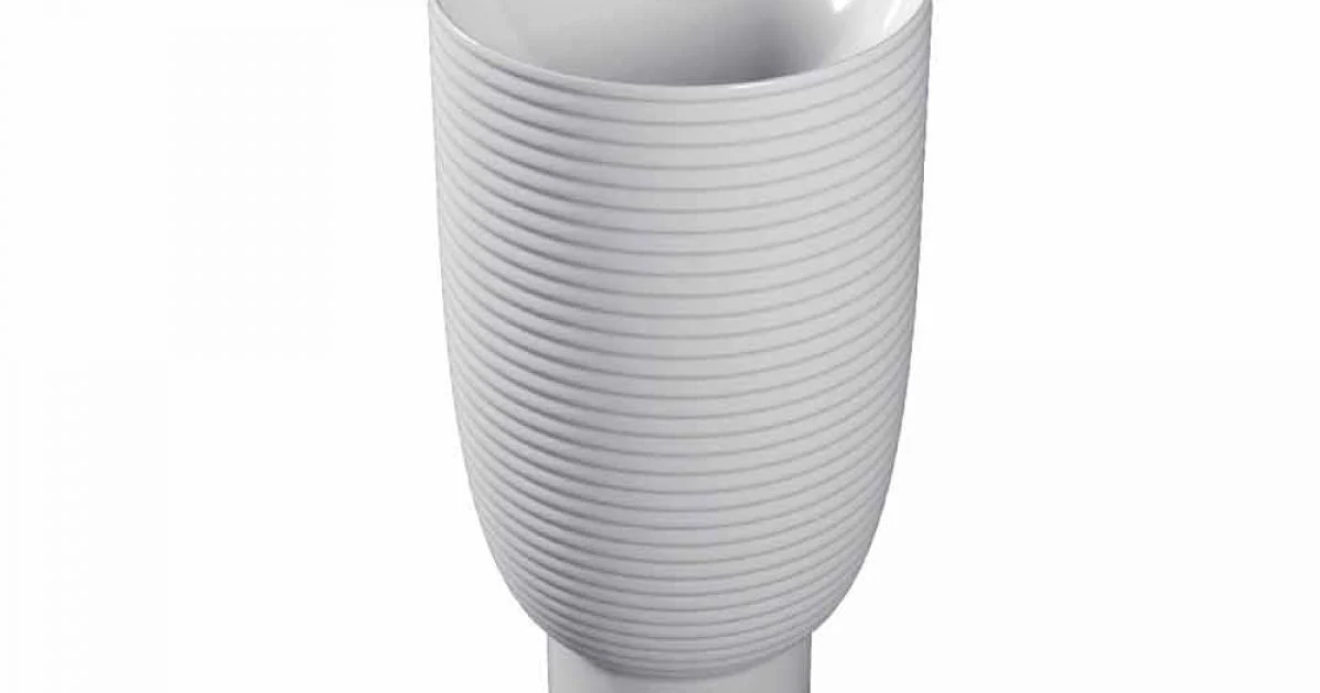 Lavabo Freestanding in Ceramica Bianca o Colorata Trabia