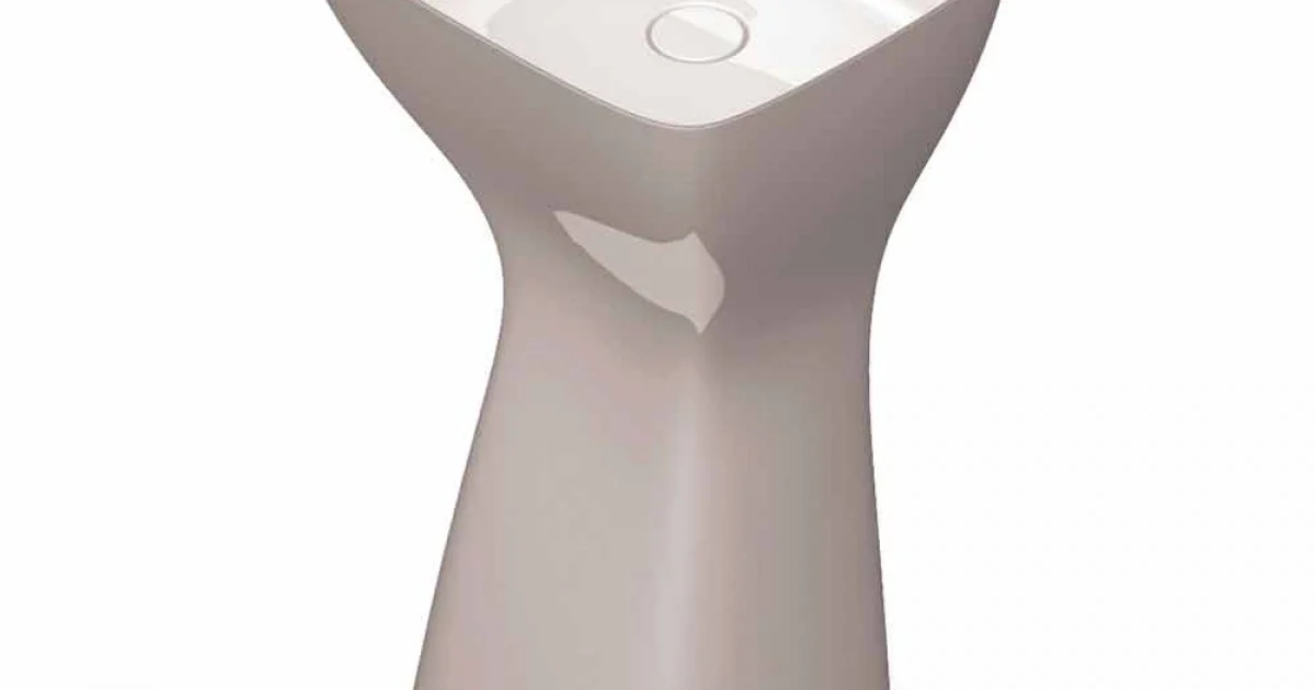 Lavabo freestanding in ceramica moderno realizzato in Italia, Firmino