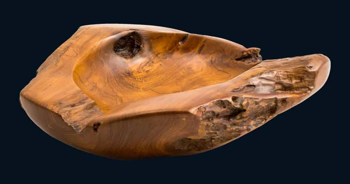 Lavabo in legno di teak da appoggio fatto a mano Nemo
