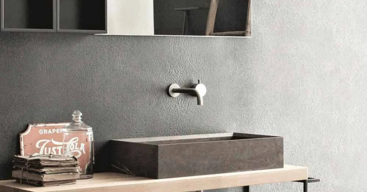 Lavabo Rettangolare e Moderno da Appoggio in Pietra di Design - Farartlav3