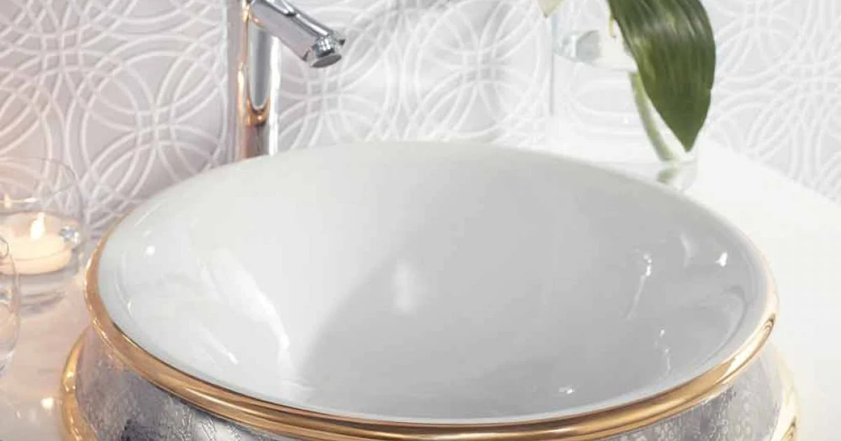 Lavabo semincasso di design in fire clay fatto a mano in Italia,Manilo