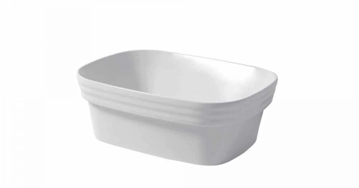 Lavabo Semincasso in Ceramica Bianca o Colorata di Design Trabia