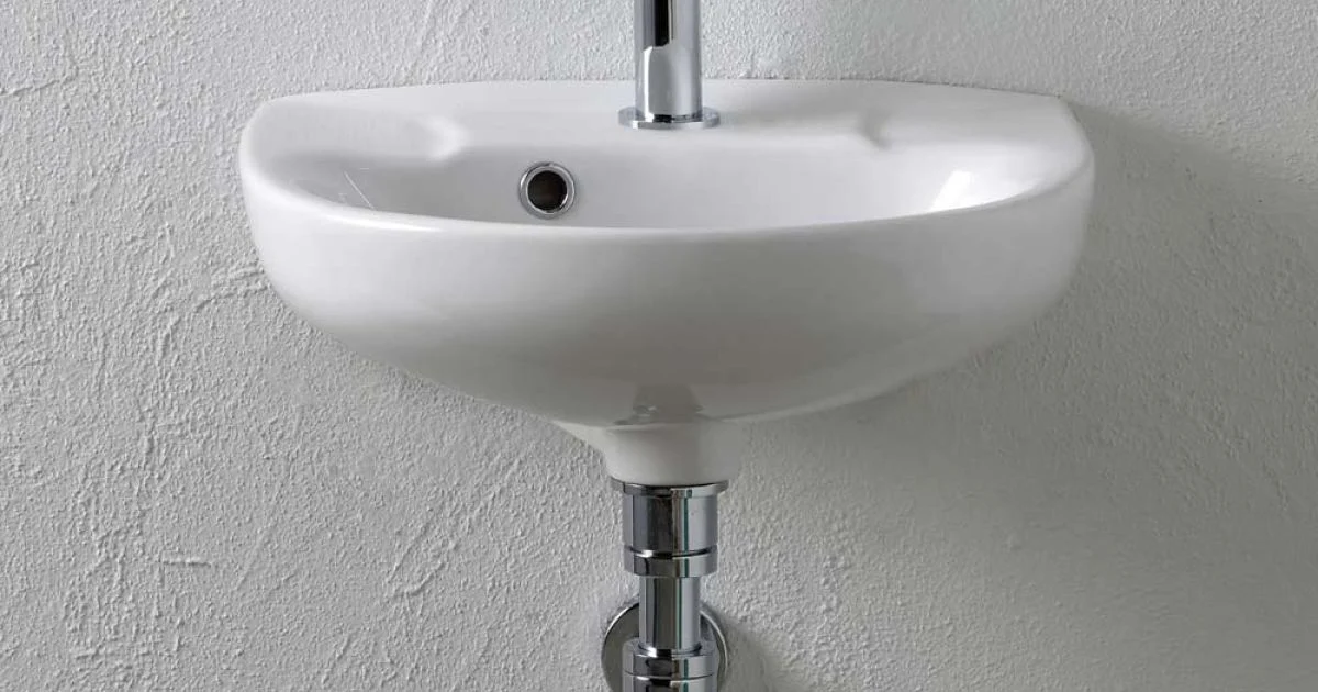 Lavabo Sospeso Monoforo in Ceramica Bianca dal Design Classico - Silice