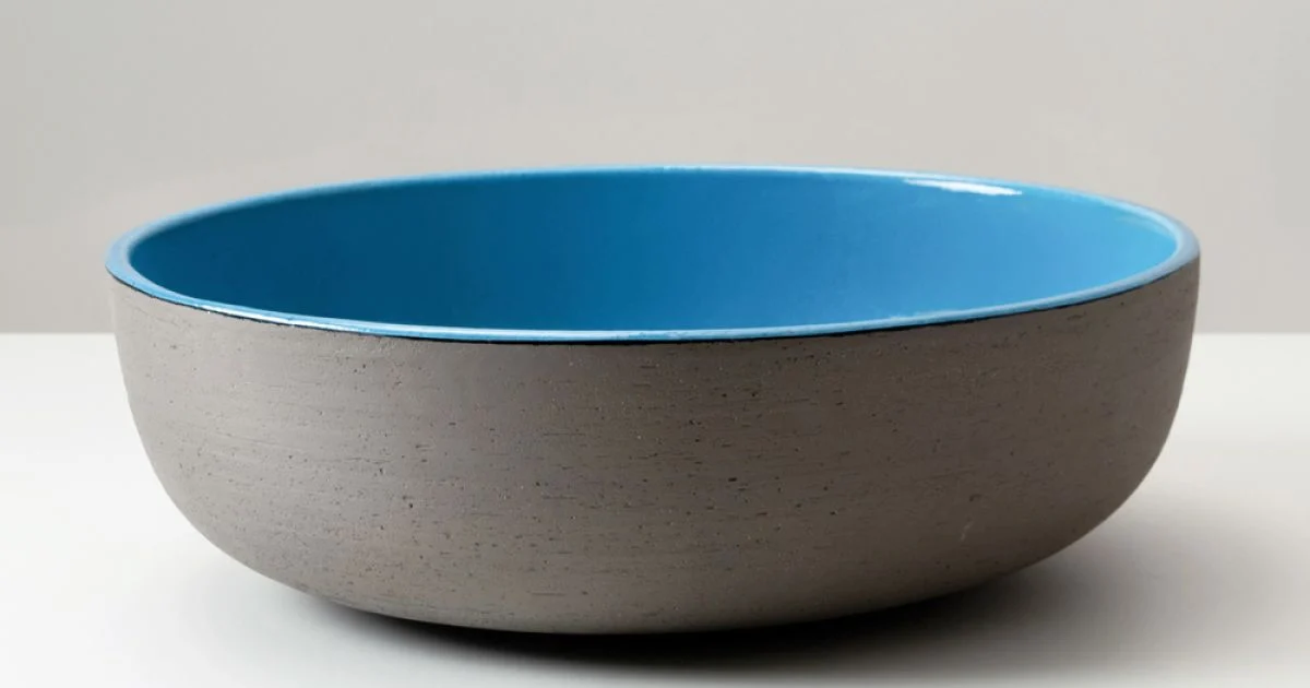 Lavabo Svasato da Appoggio in Raku Scuro Made in Italy - Drip