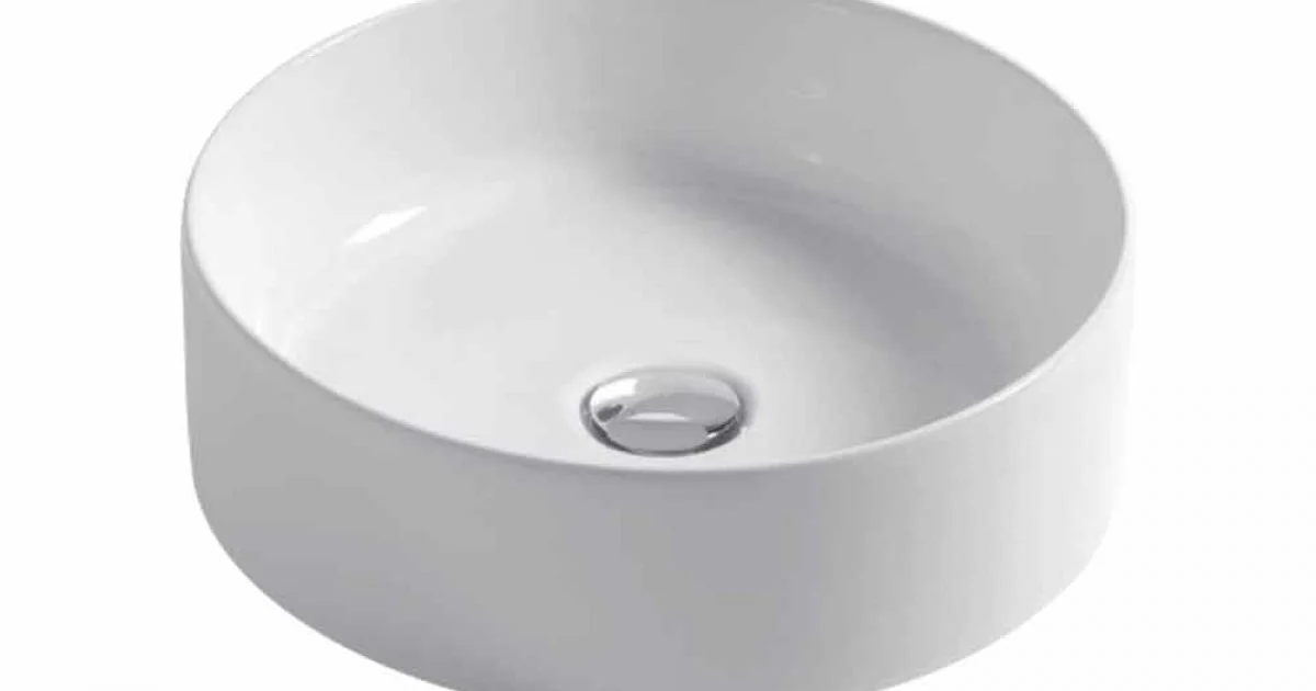 Lavabo Tondo 40 cm in Ceramica Bianca o Colorata Leivi