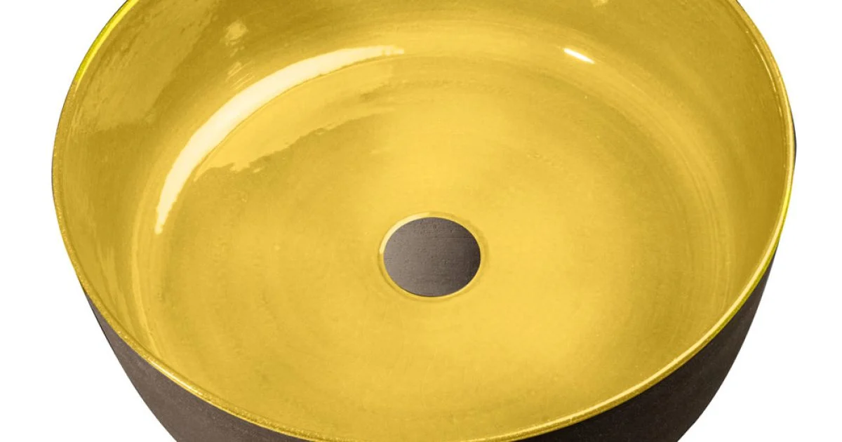 Lavabo Bagno da Appoggio in Argilla Refrattaria Made in Italy - Tatiana