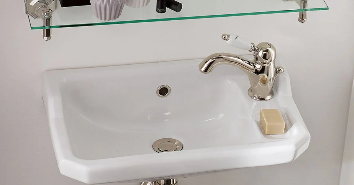 Lavamani Sospeso in Ceramica di Design Vintage, Made in Italy – Nausica