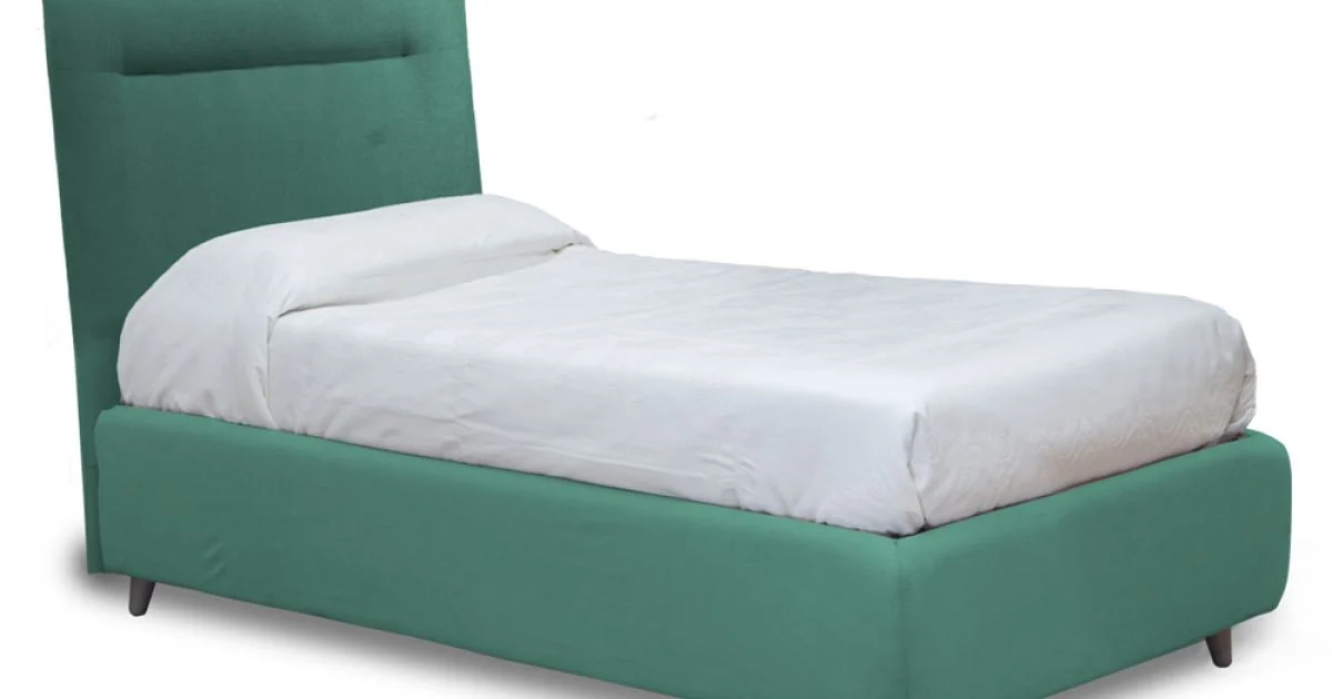 Letto Singolo con Contenitore Opzionale Realizzato in Italia - Ciccio