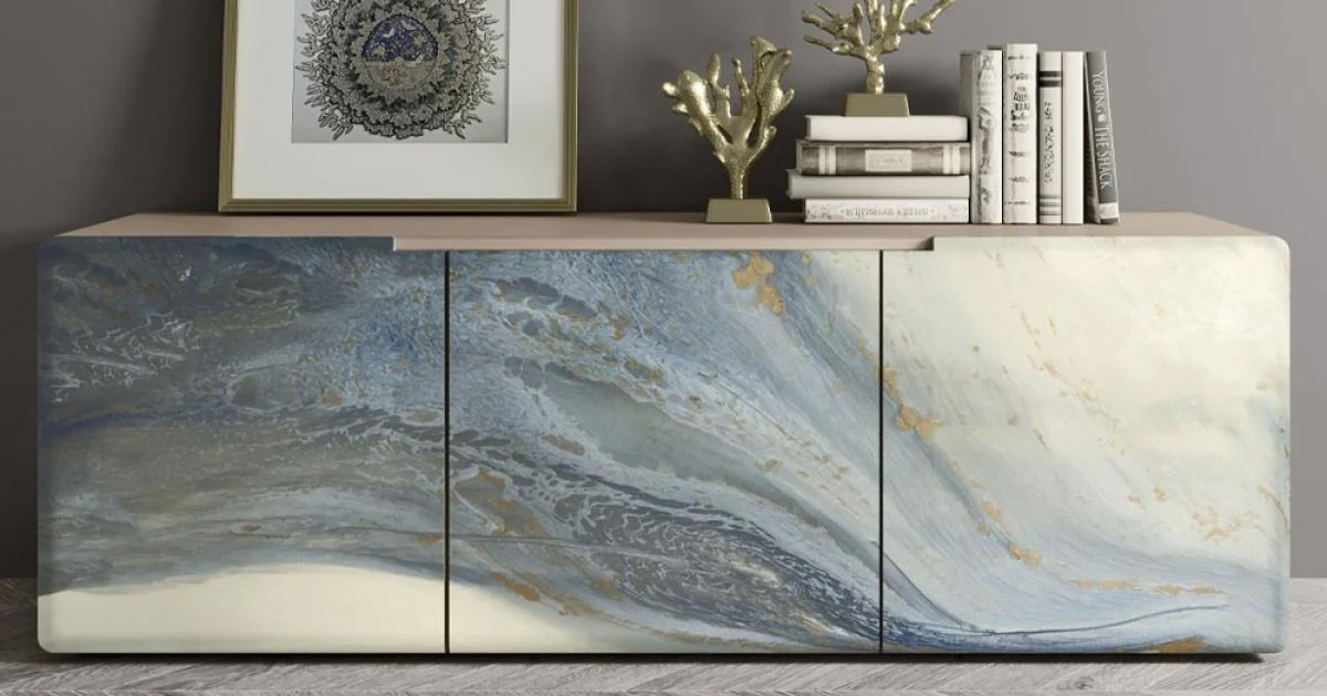 Madia da Zona Living con 3 Ante in Diverse Finiture Made in Italy - Ole