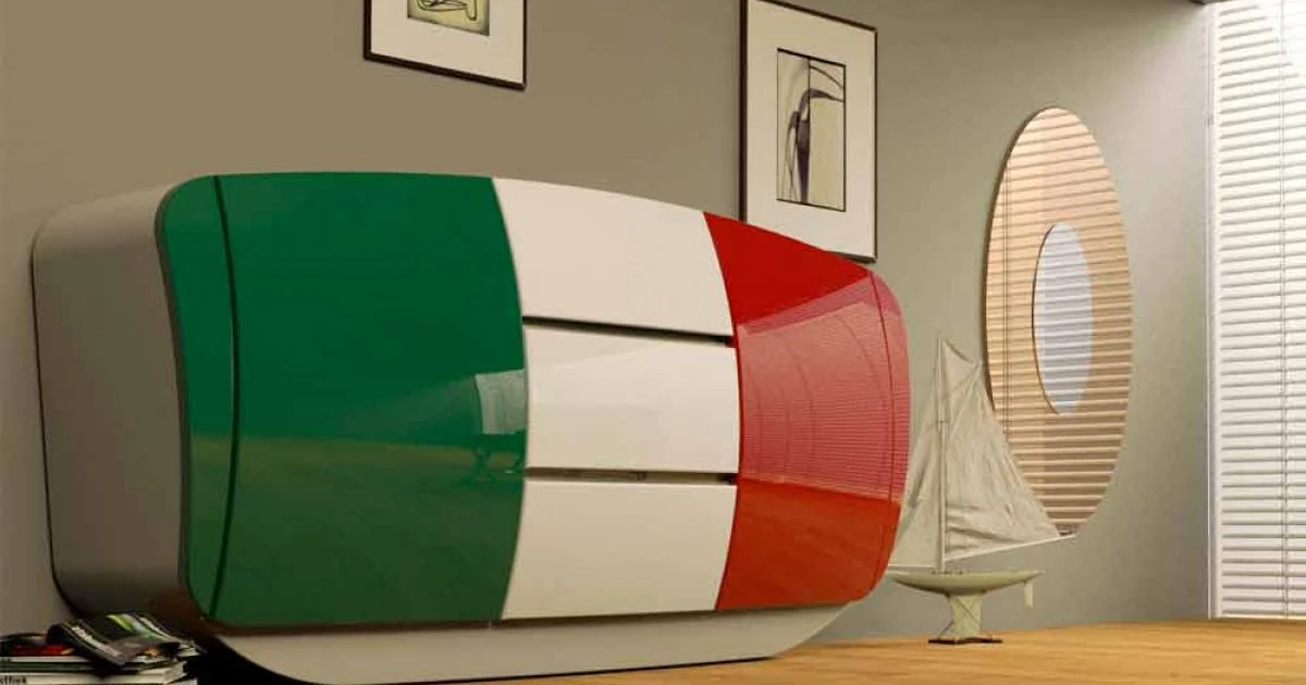 Madia design moderno realizzata interamente in Italia Boom