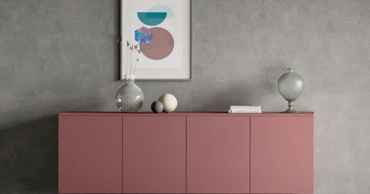 Madia in Legno Ecologico da Salotto o Ingresso 4 Ante Made in Italy - Nazife