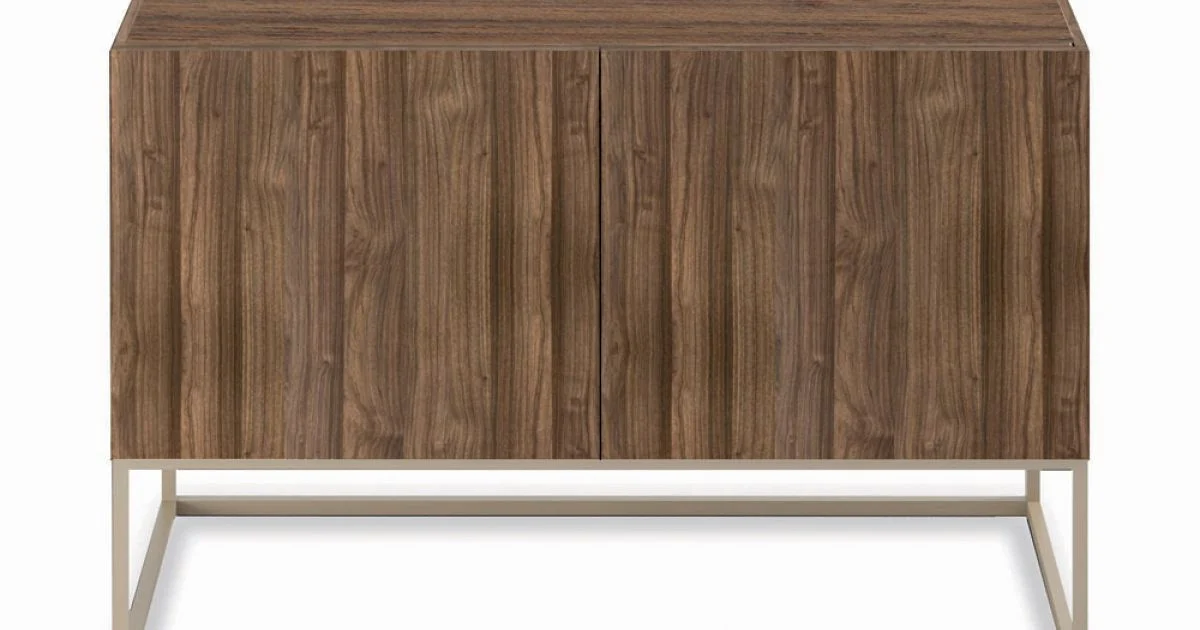 Madia in Legno Impiallacciato Noce Canaletto Made in Italy - Salerno