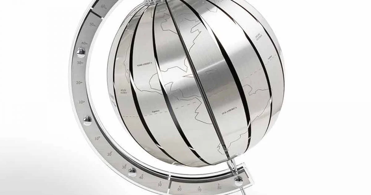 Mappamondo da tavolo design moderno World, fatto in Italia
