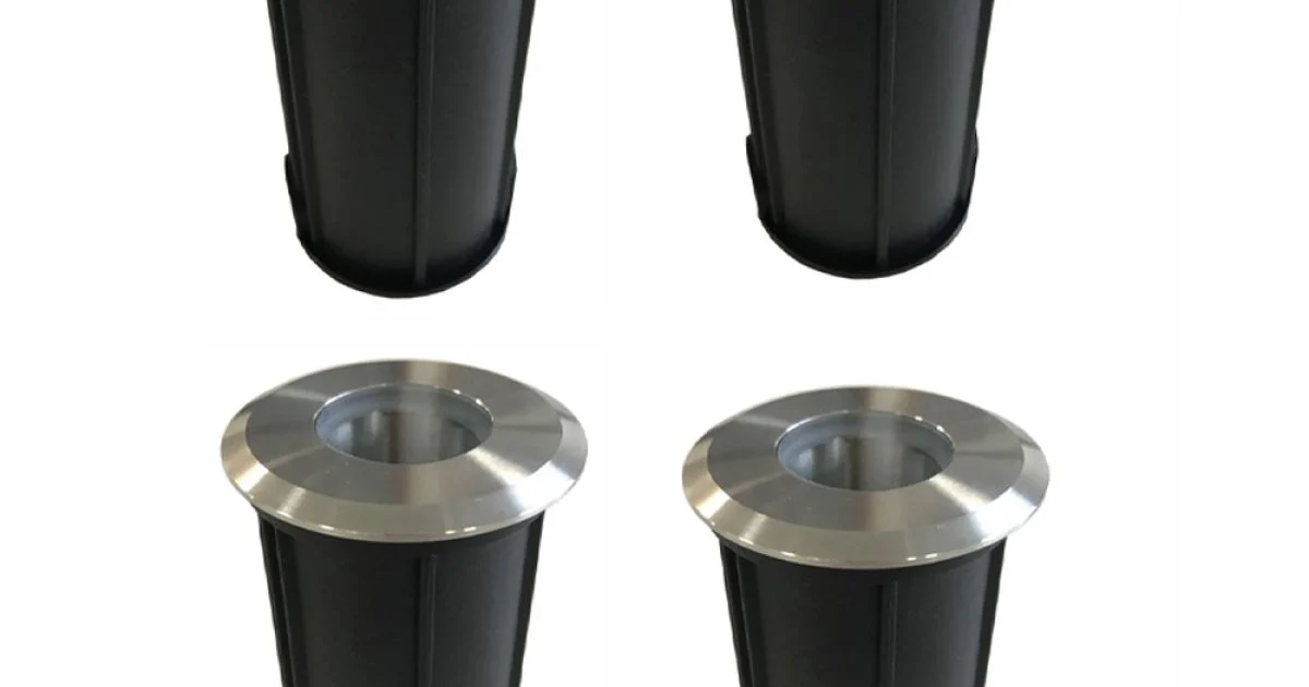 Faretto da Terra Led 2W da Esterno Rotondo in Inox 316, 4 Pezzi - Solina