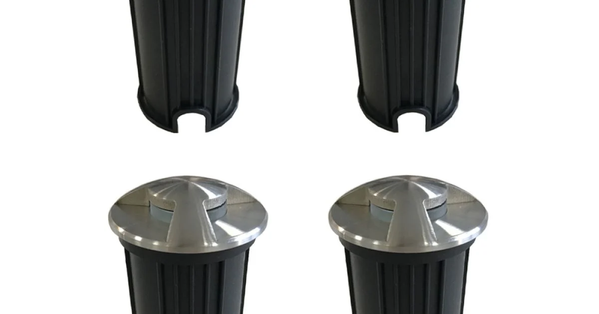 Marcatore Faretto Led da Esterno in Acciaio Inox a Incasso 4 Pezzi - Elisir