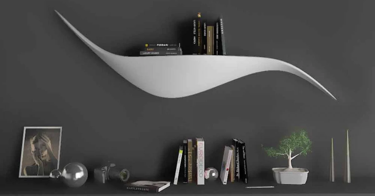 Mensola da parete di design moderno realizzata in Italia, Tuscania