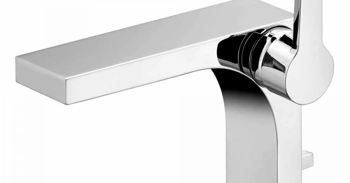 Miscelatore Monocomando per Lavabo con Scarico, in Ottone, di Design- Etto