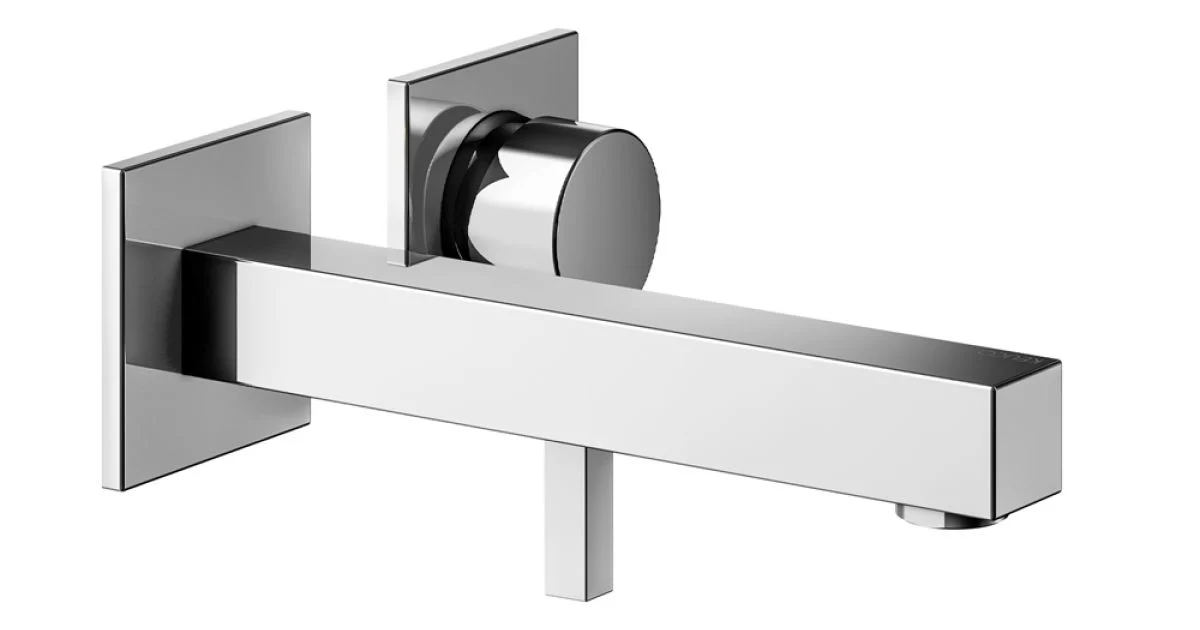 Miscelatore Monocomando per Lavabo a Parete in Ottone - Erik