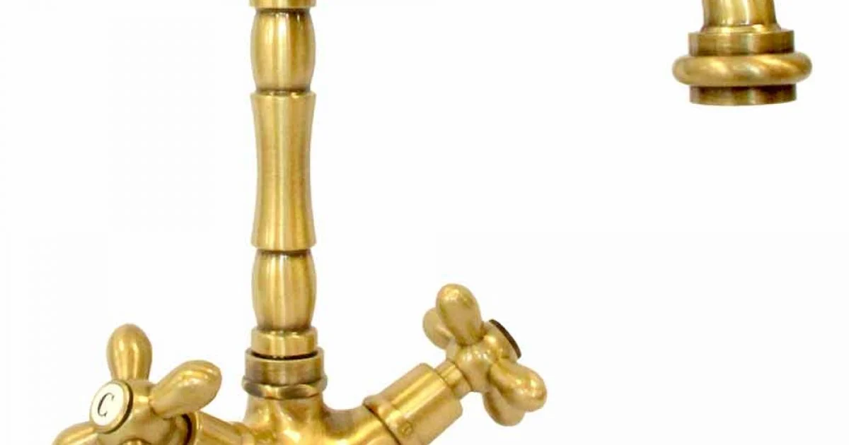 Miscelatore Monoforo per Lavabo in Ottone Design Classico Made in Italy - Castor