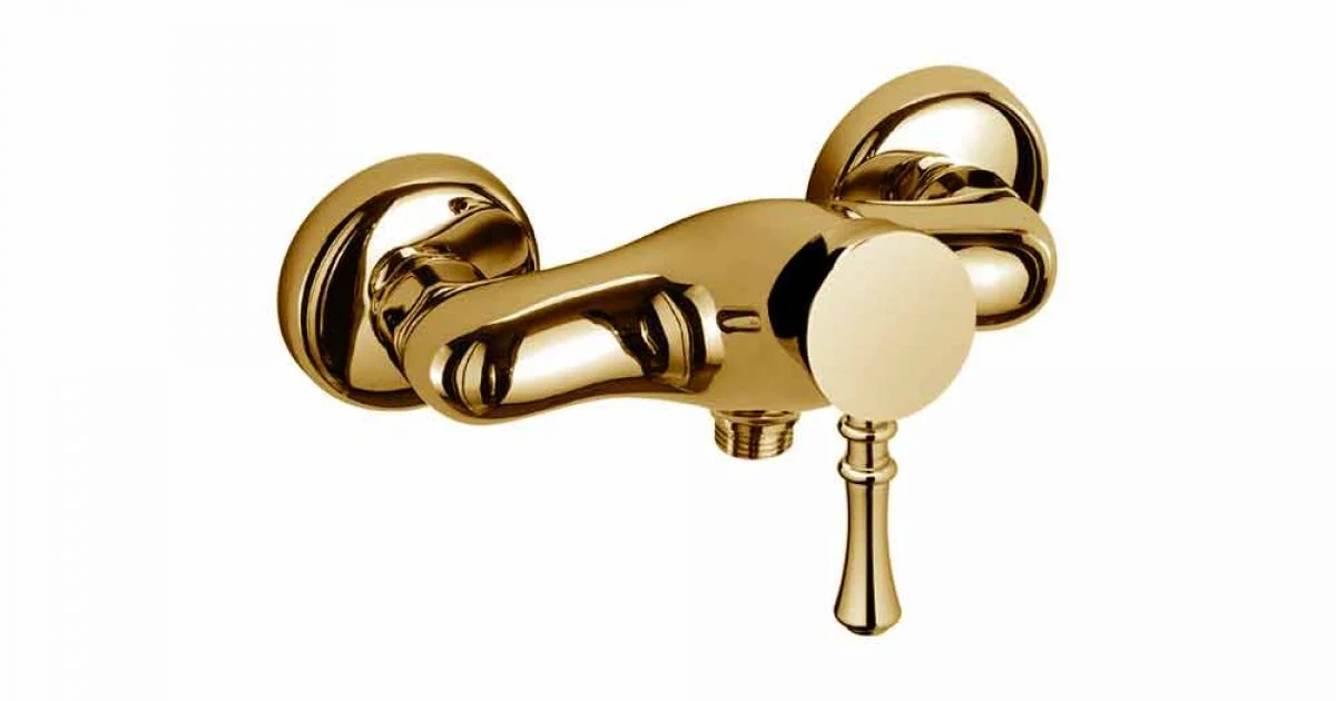 Miscelatore per Doccia Esterno di Design in Ottone Made in Italy - Neno