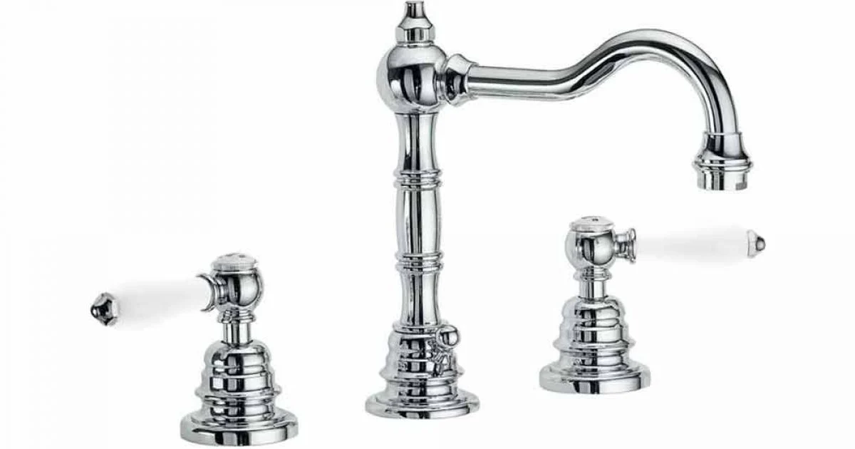 Miscelatore per Lavabo Bagno da Appoggio in Ottone Cromato Made in Italy - Binsu