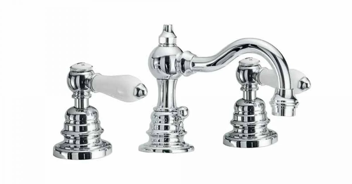 Miscelatore per Lavabo Bagno in Ottone a 3 Fori Made in Italy - Binsu