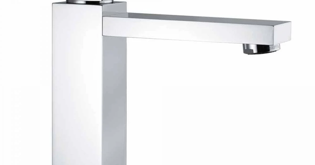 Miscelatore per Lavabo Bagno in Ottone Cromato Squadrato Made in Italy - Medida