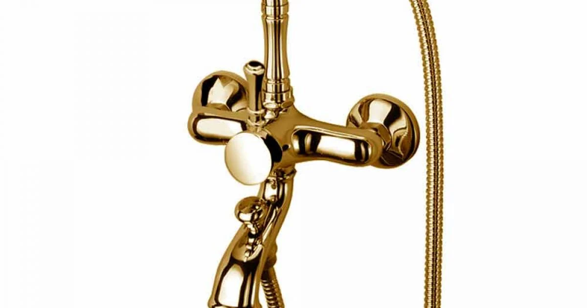 Miscelatore per Vasca da Bagno Esterno in Ottone Made in Italy - Neno