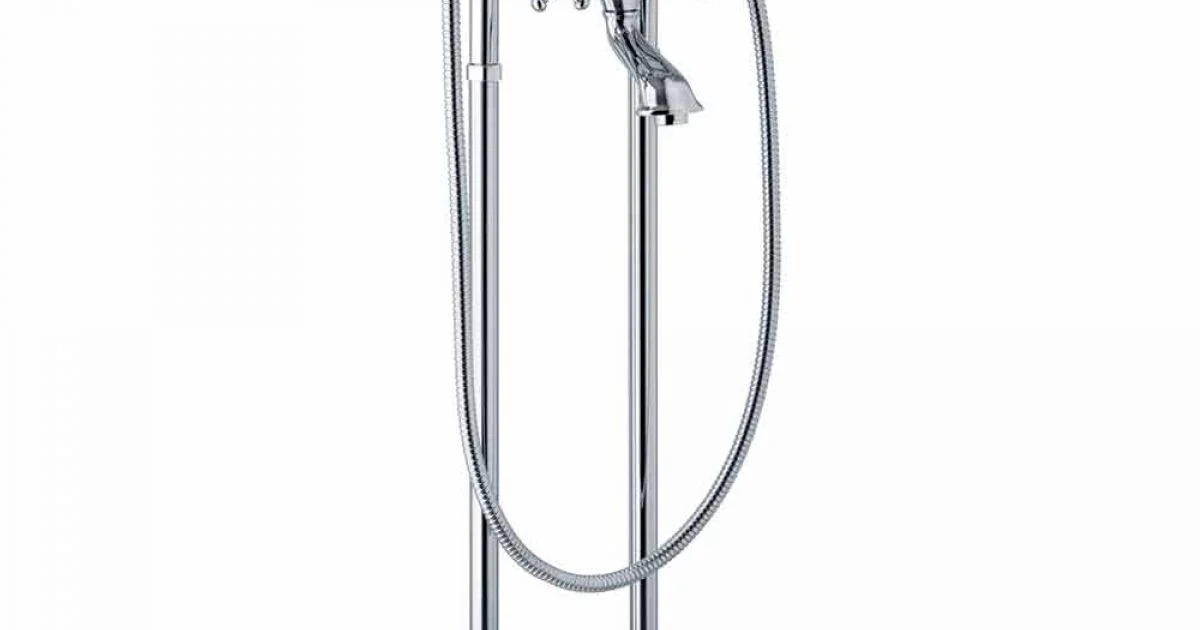 Miscelatore da Terra per Vasca Design Classico in Ottone Made in Italy - Lisca
