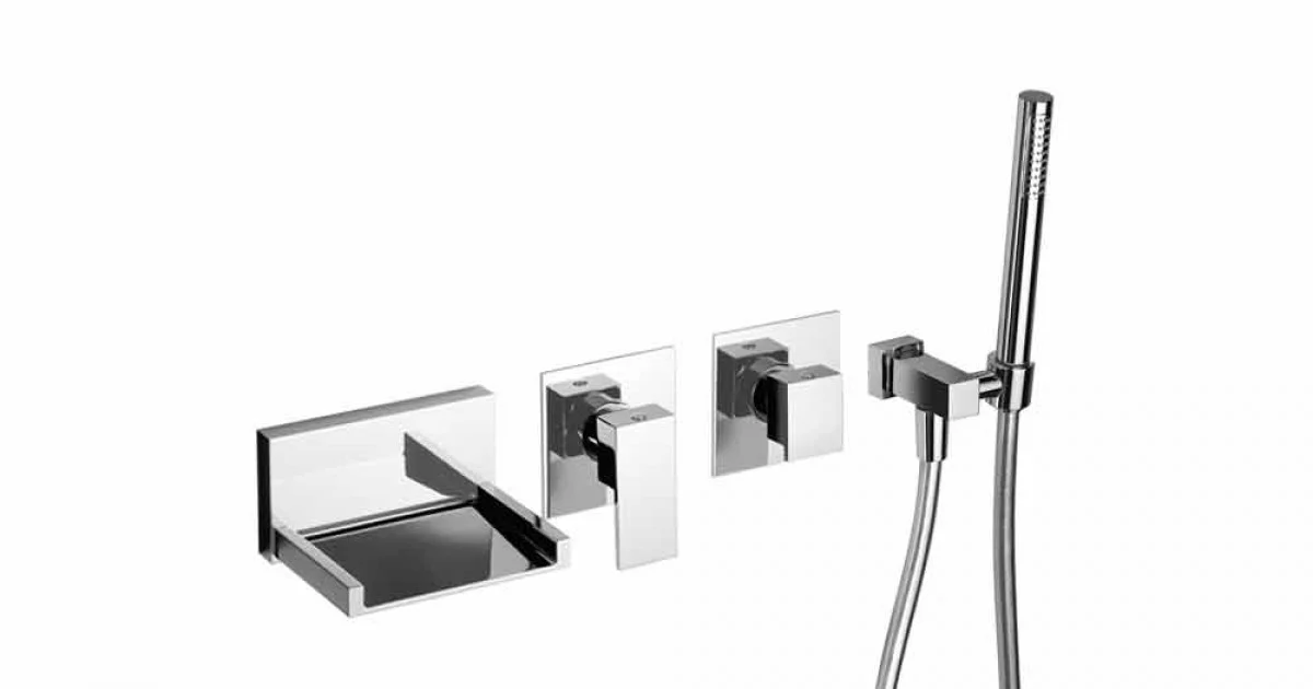 Miscelatore Vasca da Bagno a Incasso con Kit Doccia Made in Italy - Bibo