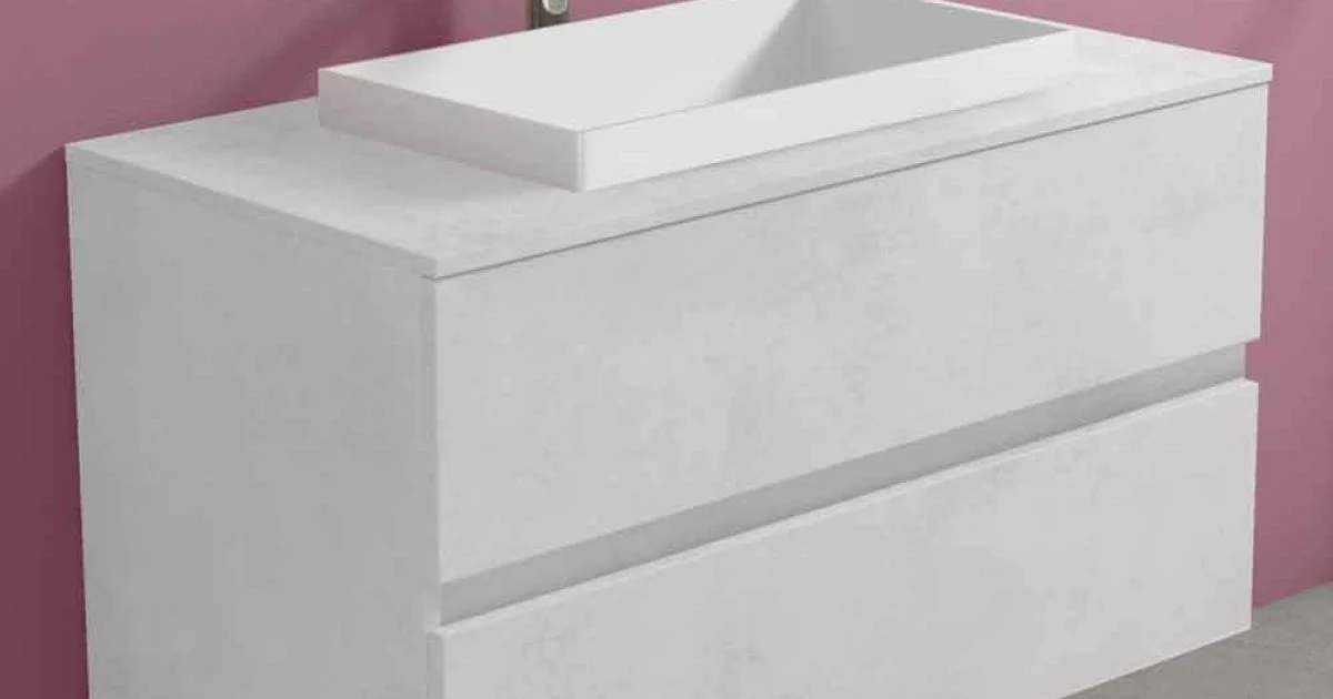 Mobile Bagno con Lavabo a Incasso, Design Moderno a Sospensione - Casimira