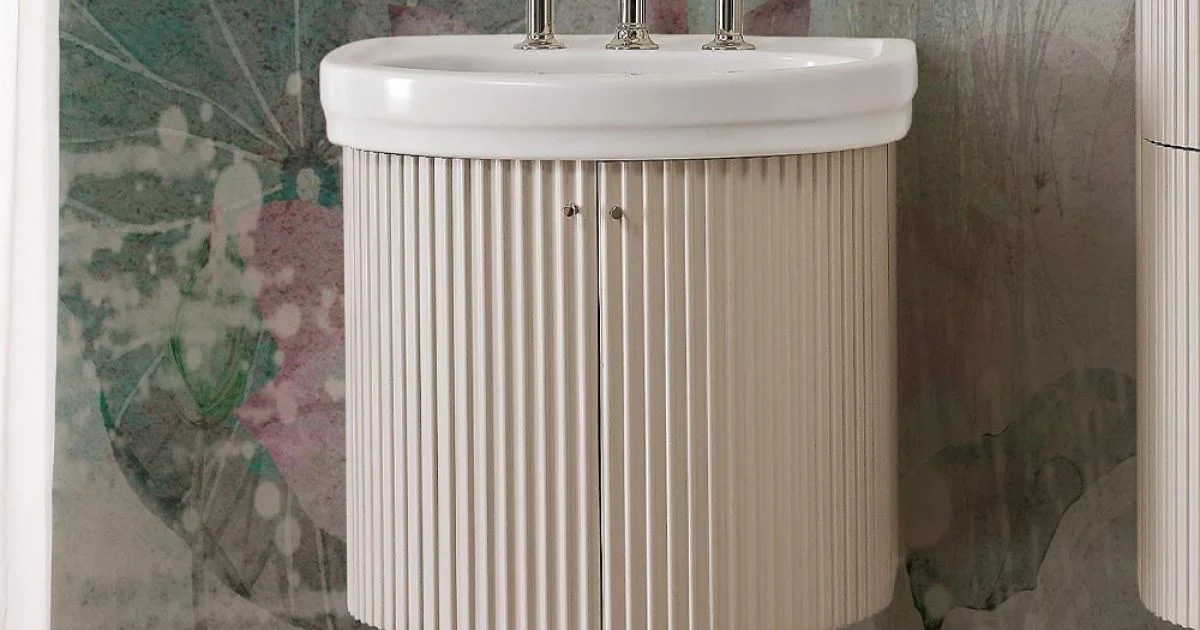 Mobile con Due Ante e Un Ripiano con Lavabo Made in Italy - Candy