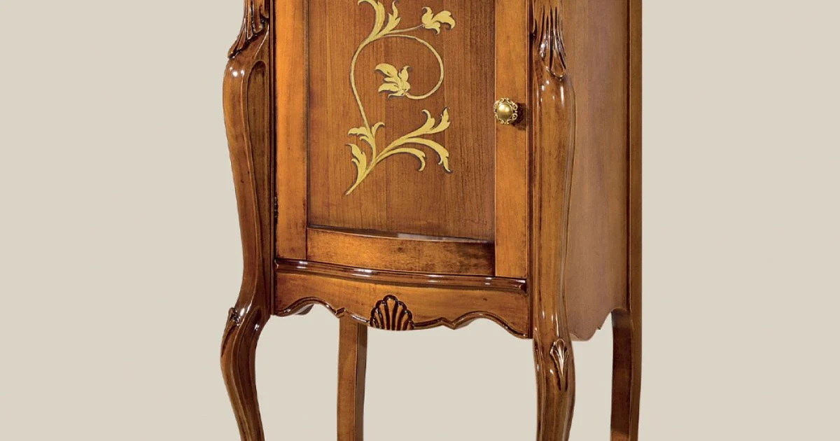 Mobile da Salotto Classico con 1 Anta Vetro o Legno Made in Italy - London
